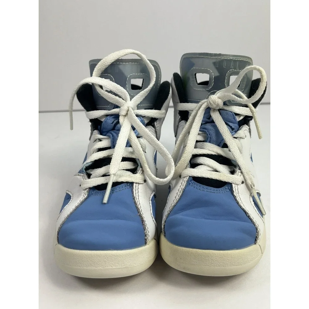 Toddler Air Jordan 6 Retro Athletic Shoes 'UNC Home' DV3606 410 - Size 12C